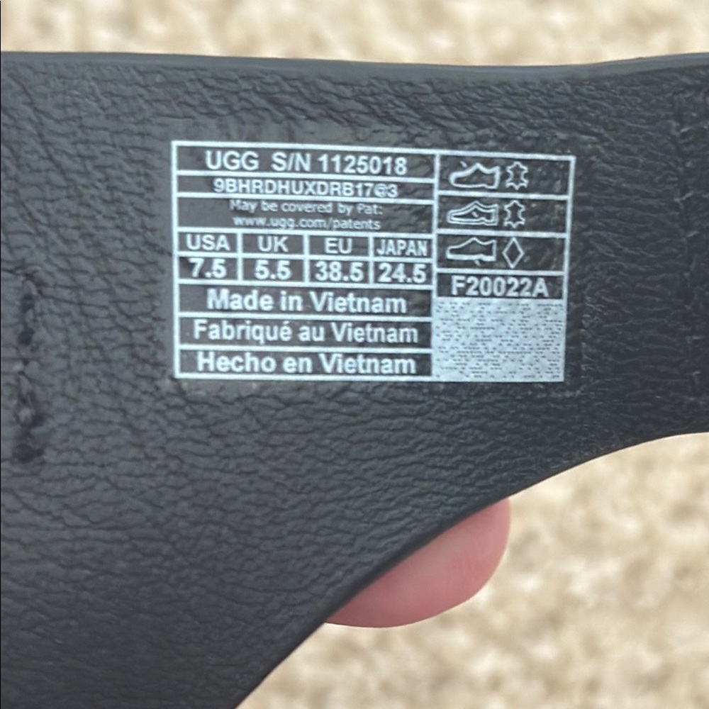 UGG Black Strappy Sandals - Picture 3 of 6